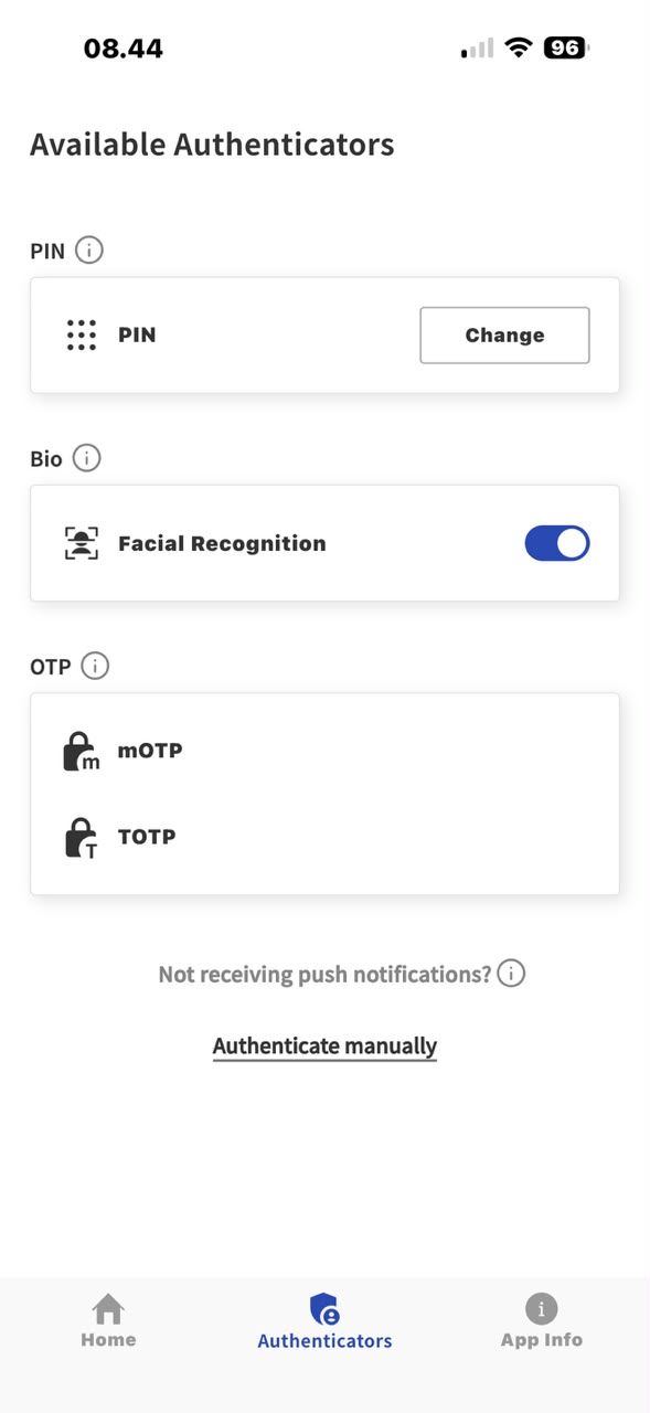 Contoh MFA Authenticators
